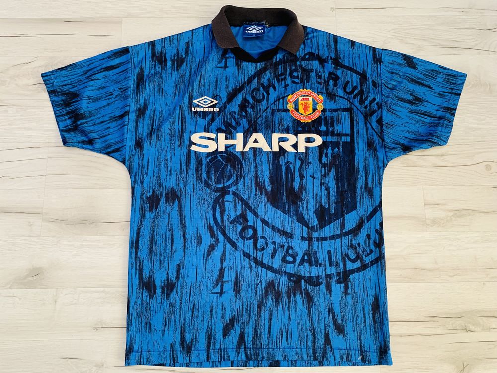Umbro_Sharp_Manchester United_Vintage Jersey Koszulka T-shirt Meska_M