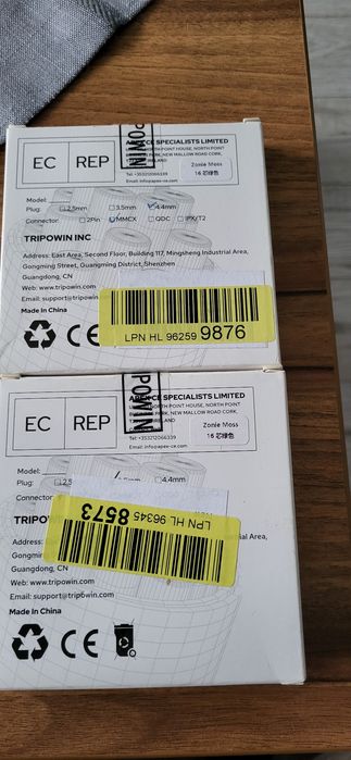 Kabel słuchawkowy TRIPOWIN zestaw 2 sztuki