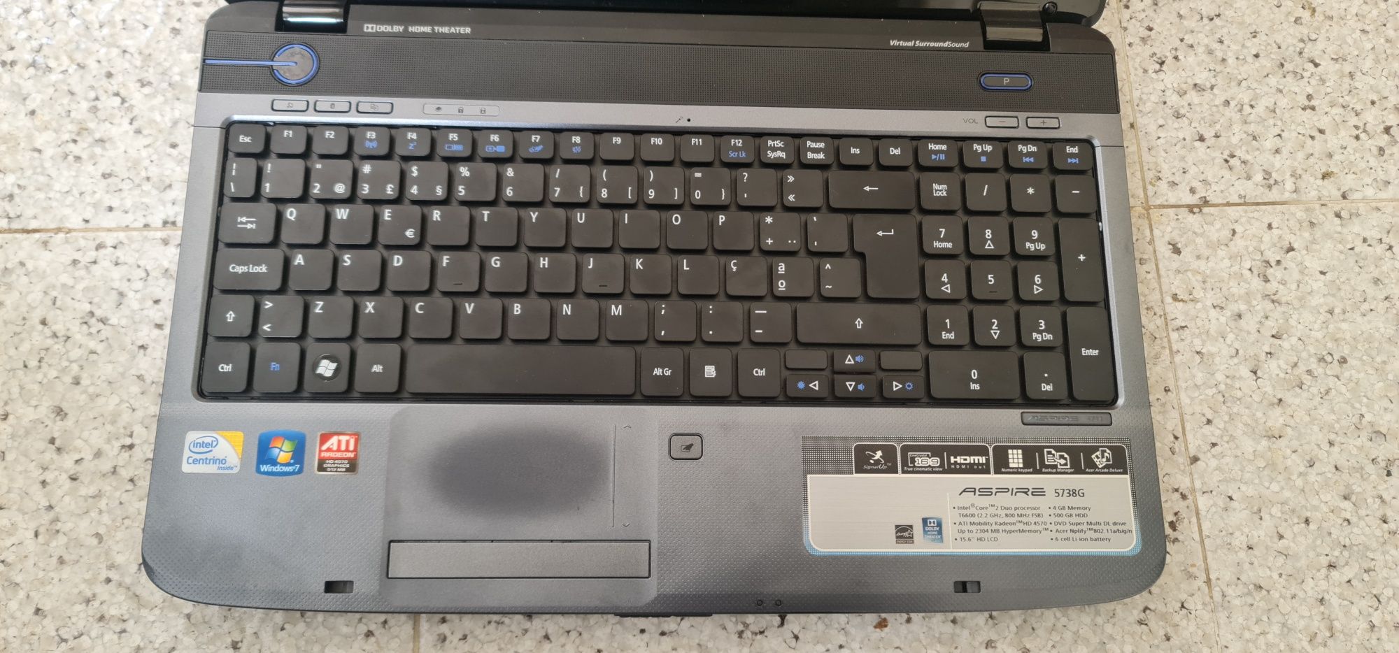 Acer aspire 5738G