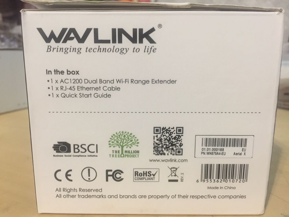 Wavlink Aerial Ac1200 Dual Band Wi-fi Range Extender