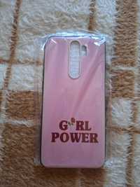 Чохол girl power рожевий на xiaomi redmi note 8 pro