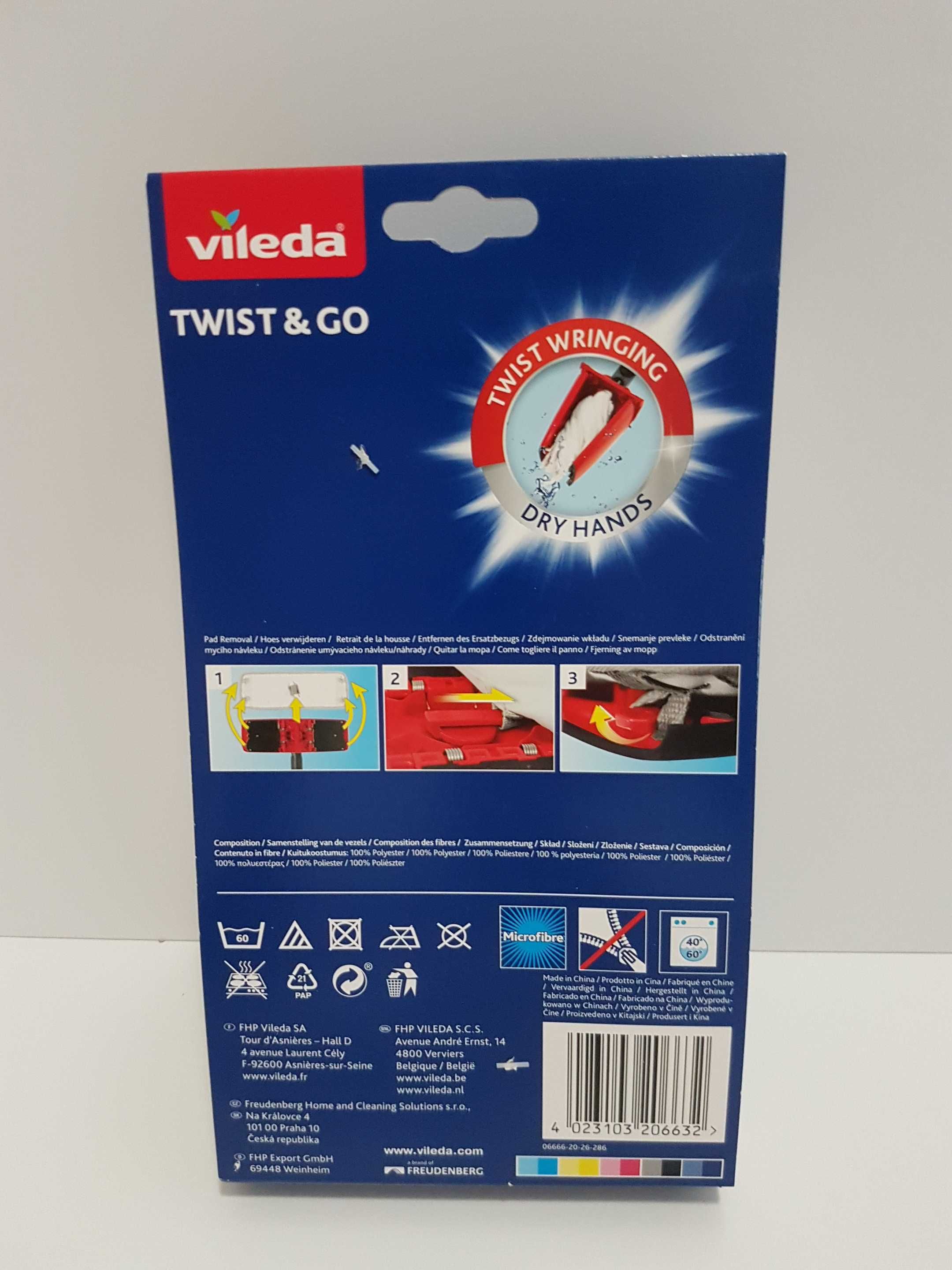 Mop 2 x wkład ściereczka mopa Vileda Twist & Go