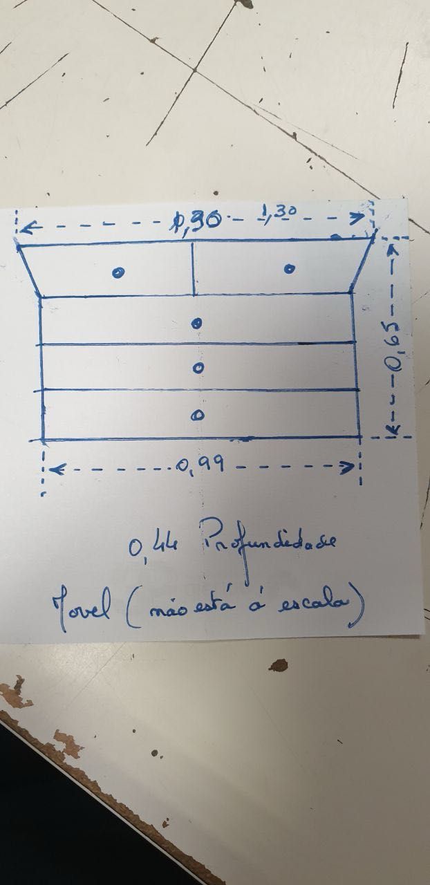 Móvel de quarto, branco com espelho