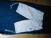 Spodnie Spodenki krótkie dł.60 cm jeans  oryg. białe bawełna r.L-XL