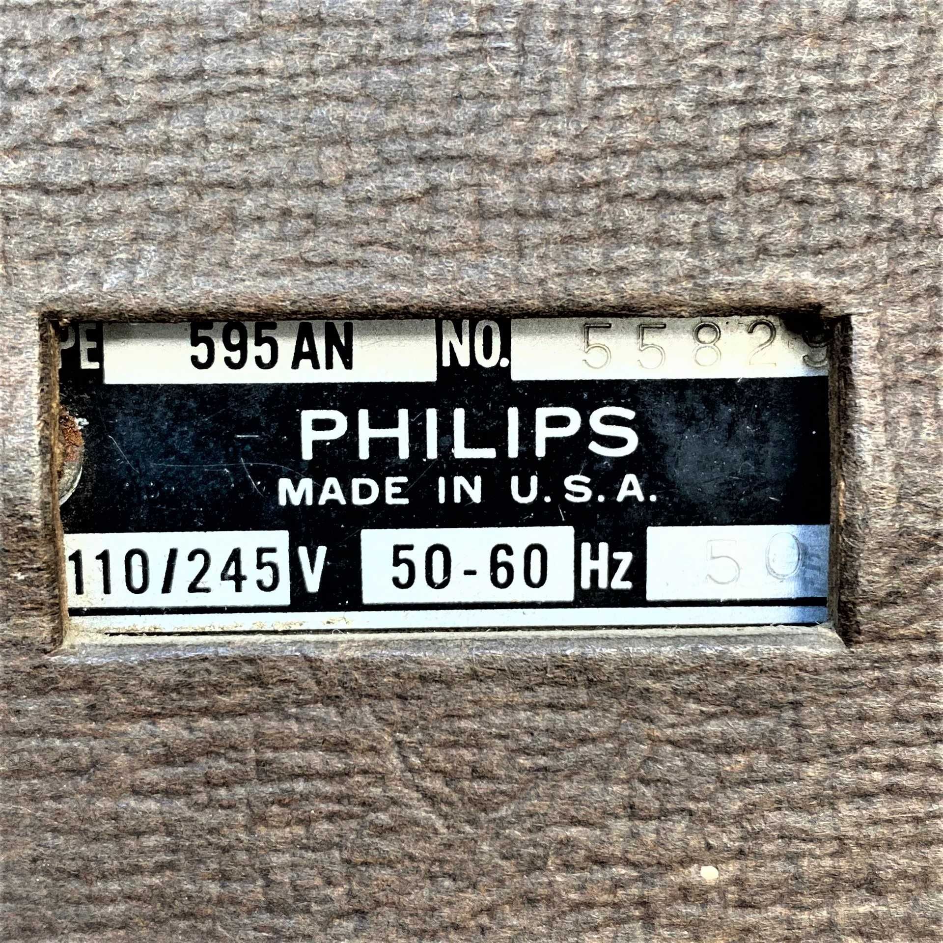 Radio Antigo Madeira Philips USA 595AN