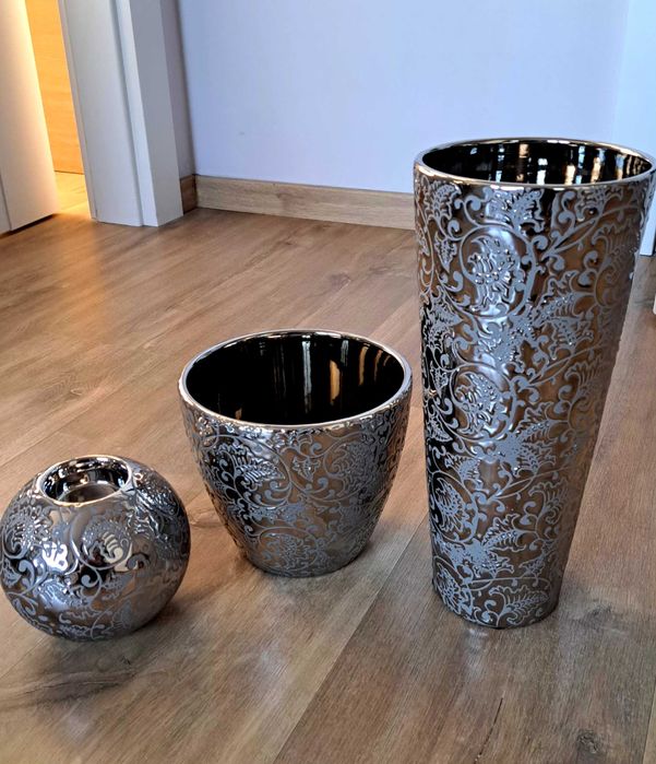 Zestaw donica, wazon, świecznik, homeyou, home&you