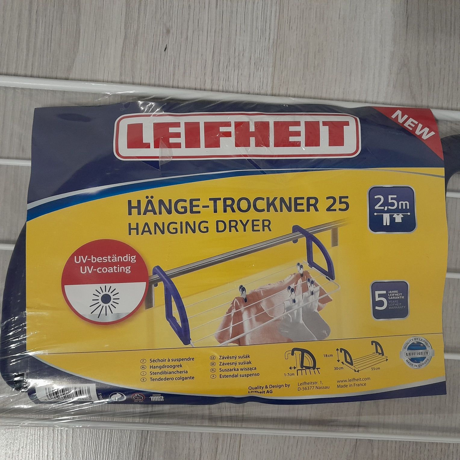 Suszarka wisząca na kaloryfer/balkon Leifheit Classic 25