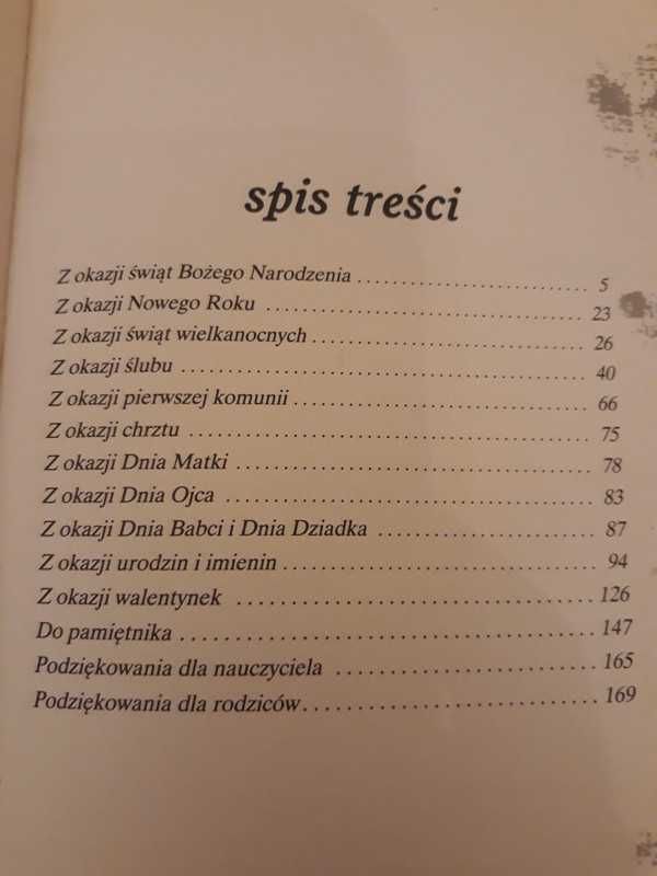 Księga życzeń i podziękowań.