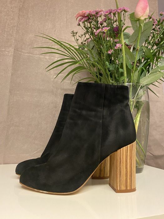 Жіночі ботінки натуральний замш (39)