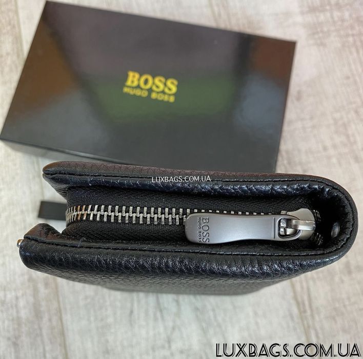 Мужское кожаное портмоне кошелек Hugo Boss