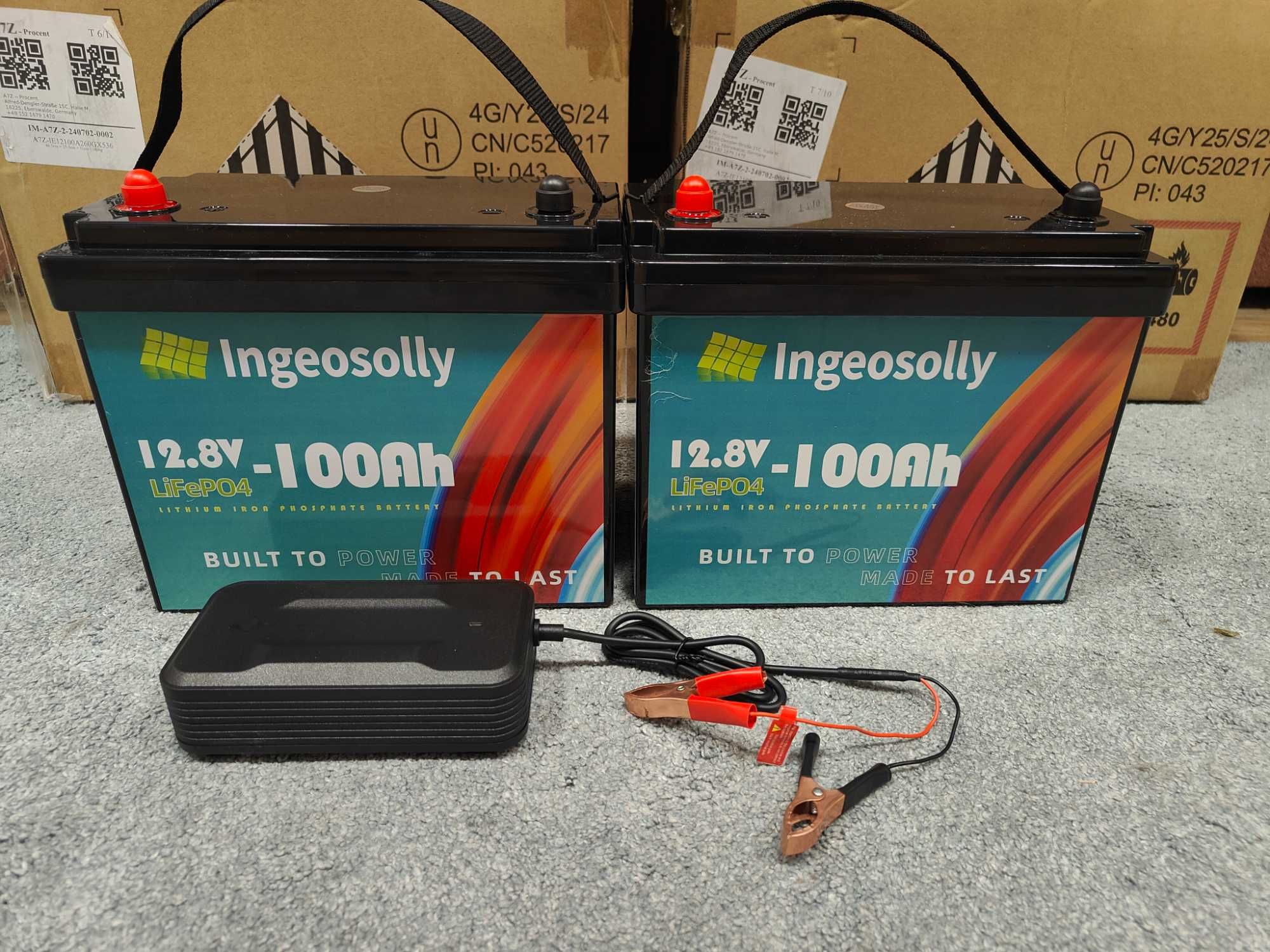 LiFePO4 аккумулятор INGEOSOLLY 100Ah (1280Вт·ч) с BMS