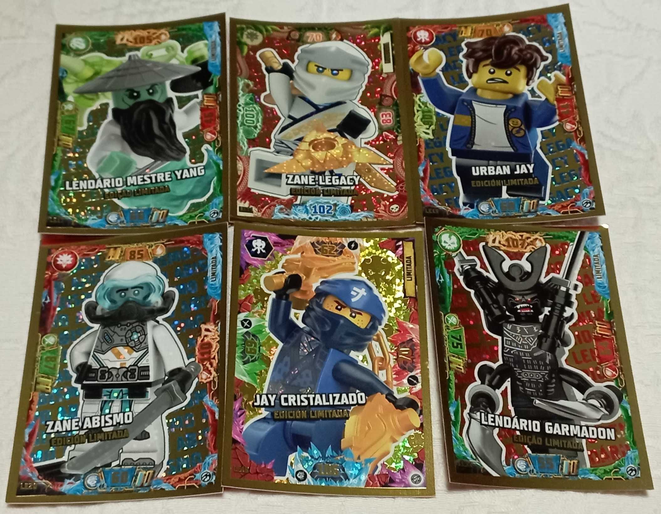 lote de 20 cartas lego + 2 booster lego