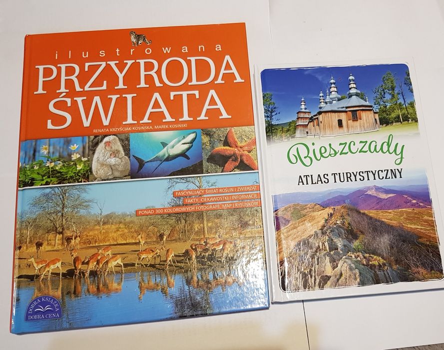 Ksiazka przyrodnicza atlas o bieszczadach i ksiazka o przyrodzie
