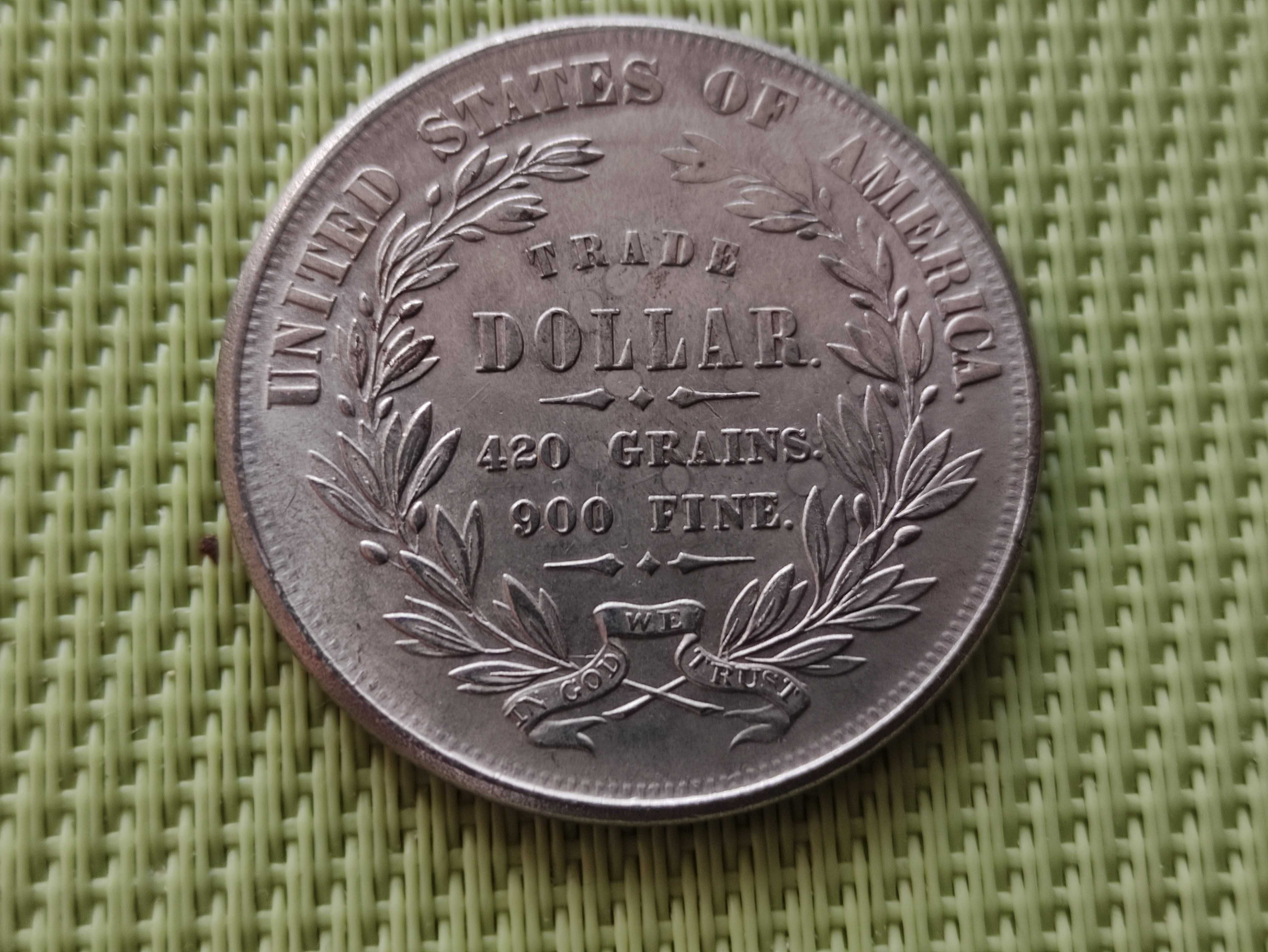 Moneta/Numizmat/Kopia - 1 DOLLAR 1872 USA - ''TRADE''