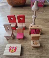 Mebelki dla lalek drewniane mebelki zabawki