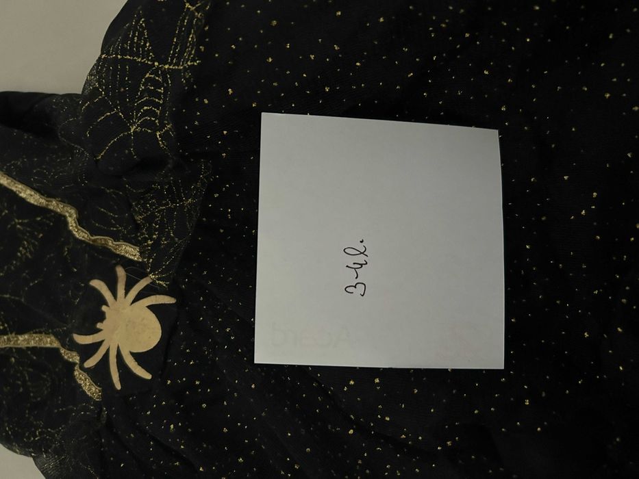 Strój przebranie pajęczyca Pani Noc Andrzejki 3/4lata