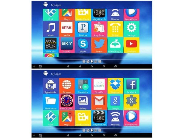 Odtwarzacz multimedialny HDMI USB Smart TV Box android 4K pilot