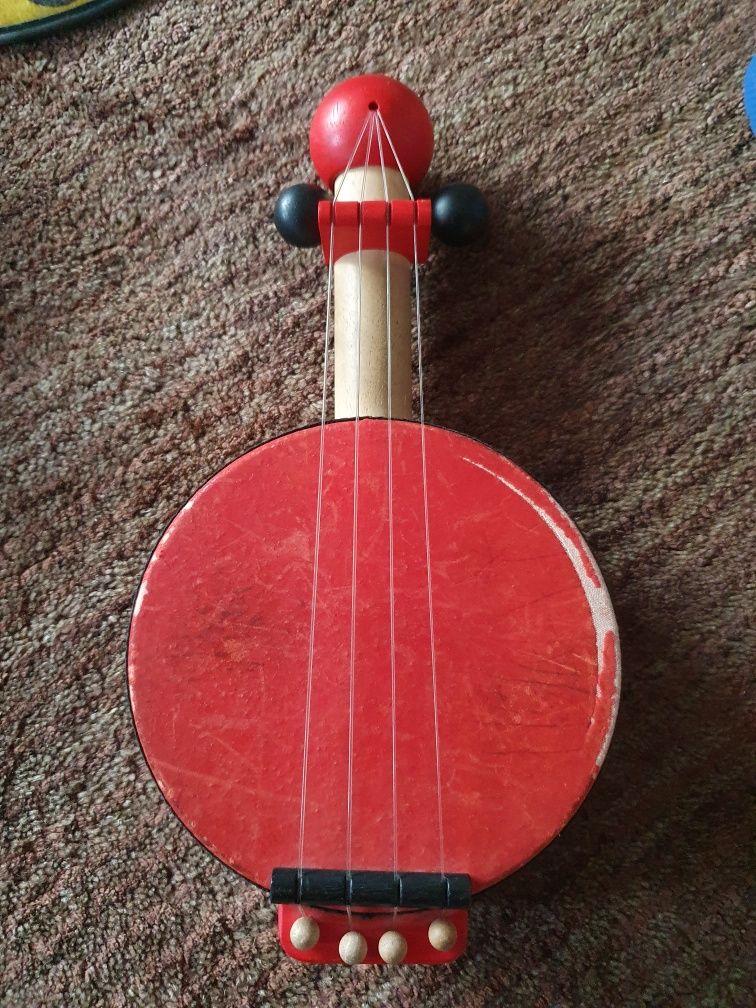 Drewniane Banjo Plan toys jak ukulele,  gitara dla dzieci