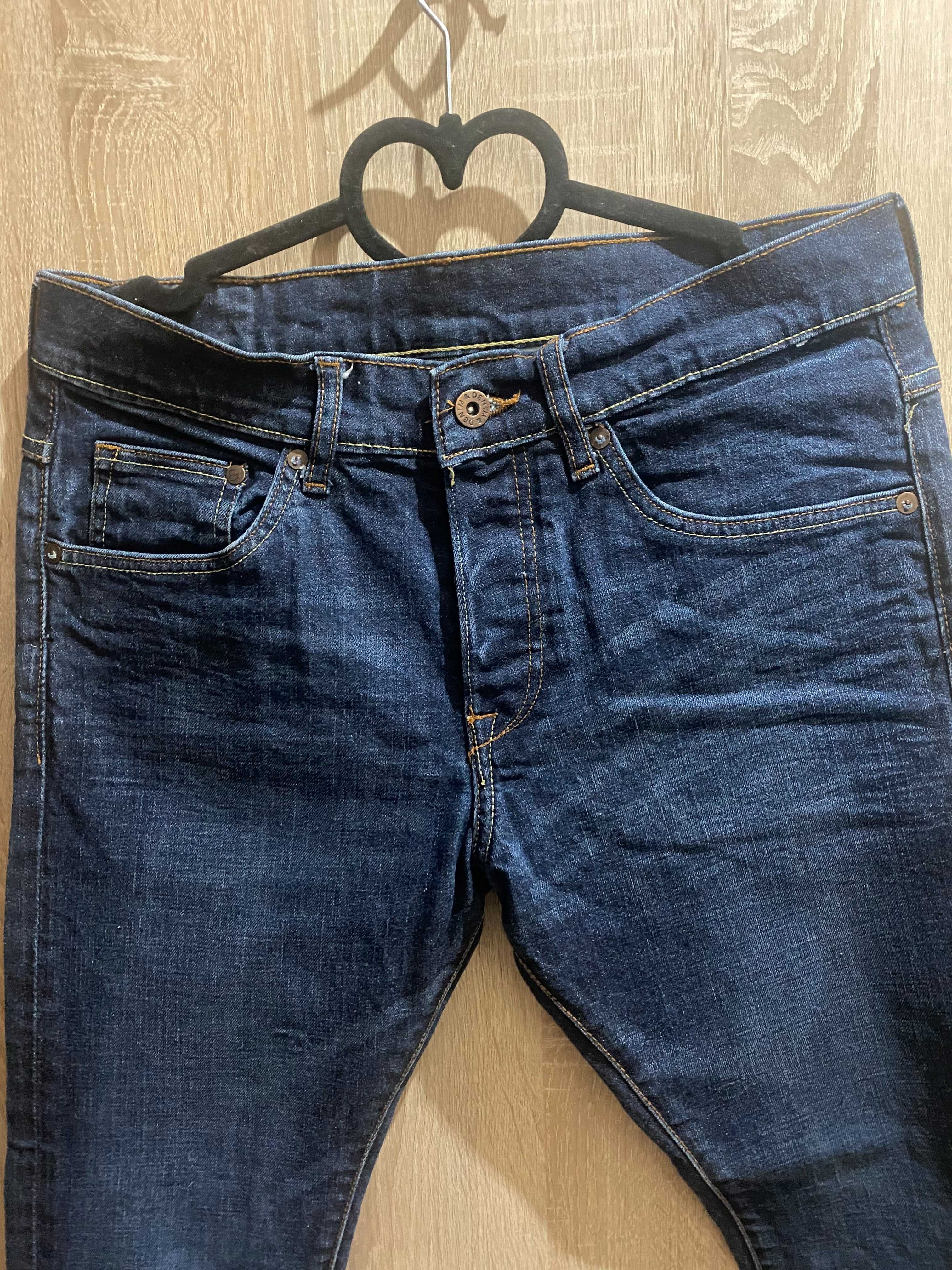 Jeansy H&M Spodnie jeansowe skinny low waist 30x32 175/76A