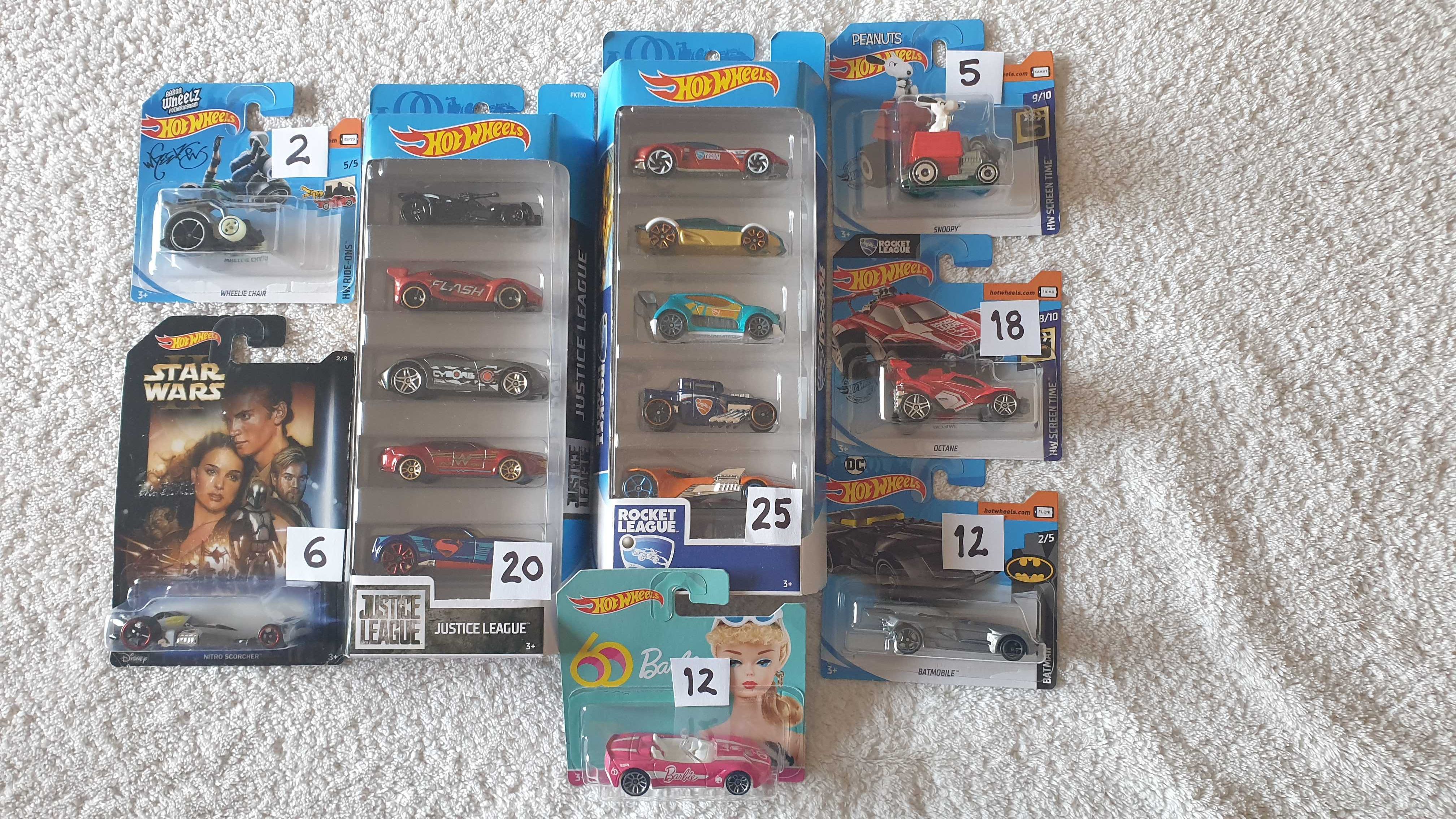 Hot wheels individuais e pack