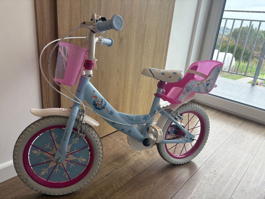 Rower dziecięcy Disney Kraina Lodu 16 cali dla dziewczynki STAN NOWEGO
