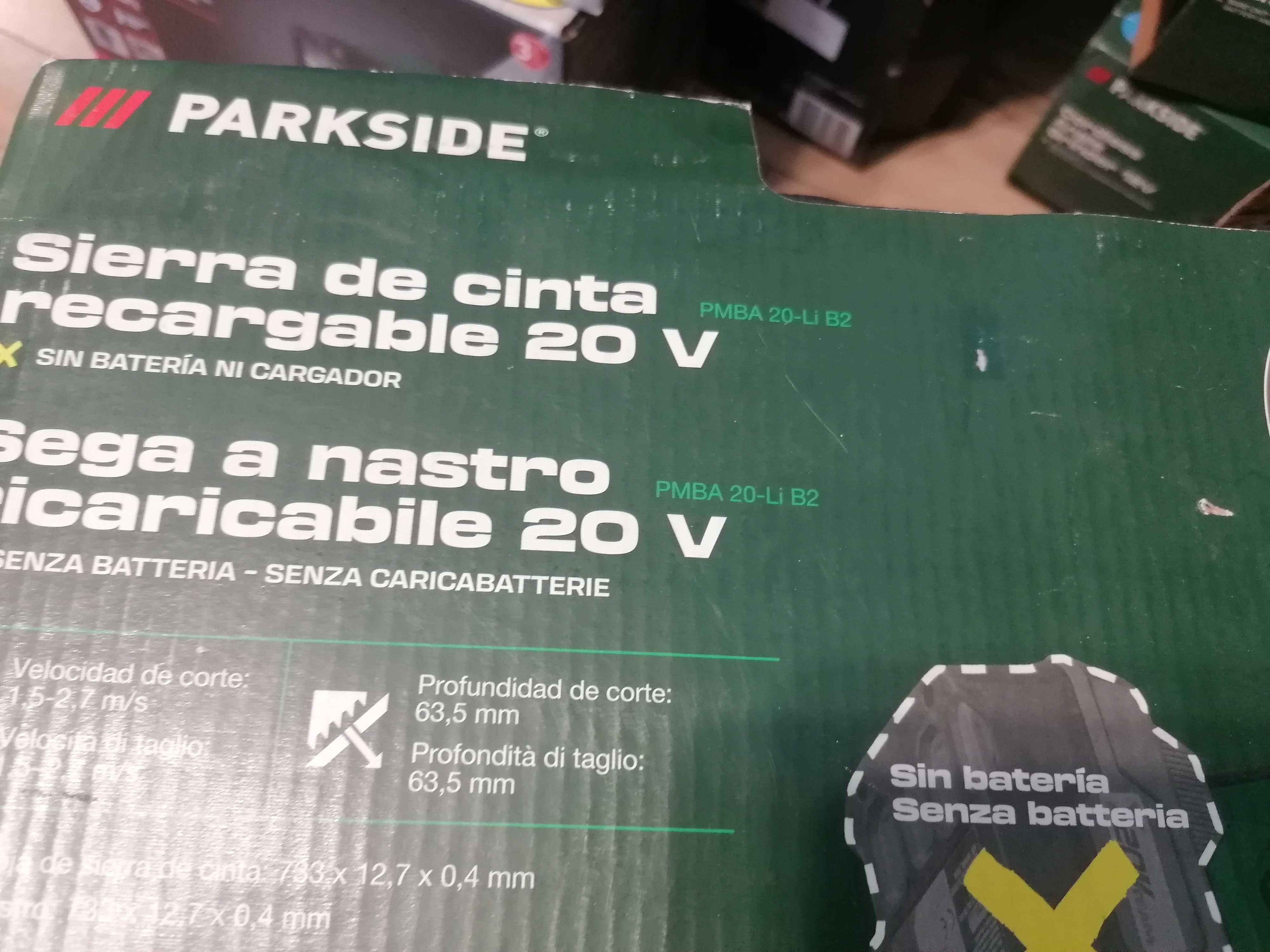 Akumulatorowa piła taśmowa 20 V, PARKSIDE PMBA 20 walizka