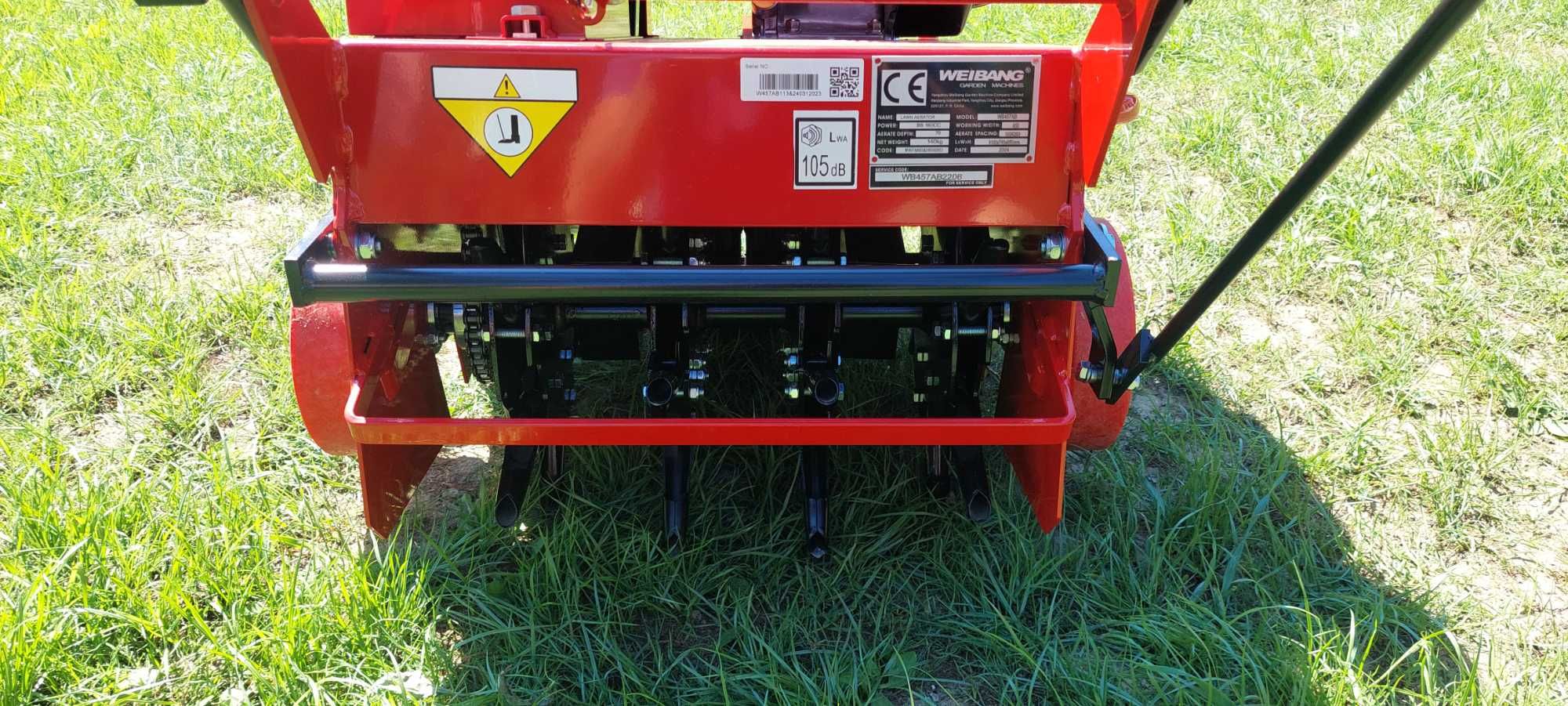 Aerator rurkowy Weibang profesional  trawa jak boisko wynajem aeracja