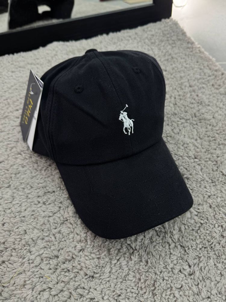 Кепка Поло Ральф Лоурен/ polo ralph lauren бейсболка чорна/ бежева