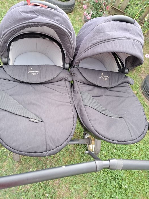 Wózek bliźniaczy junama duo 2w1