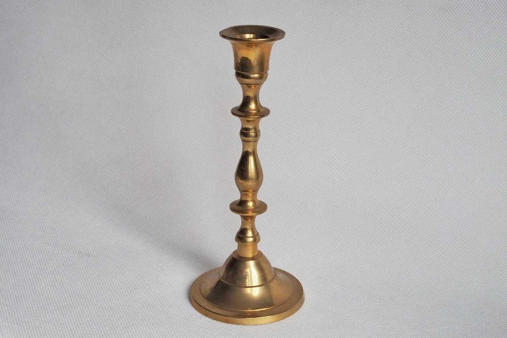 Świecznik klasyczny mosiężny 18 cm - nr 5