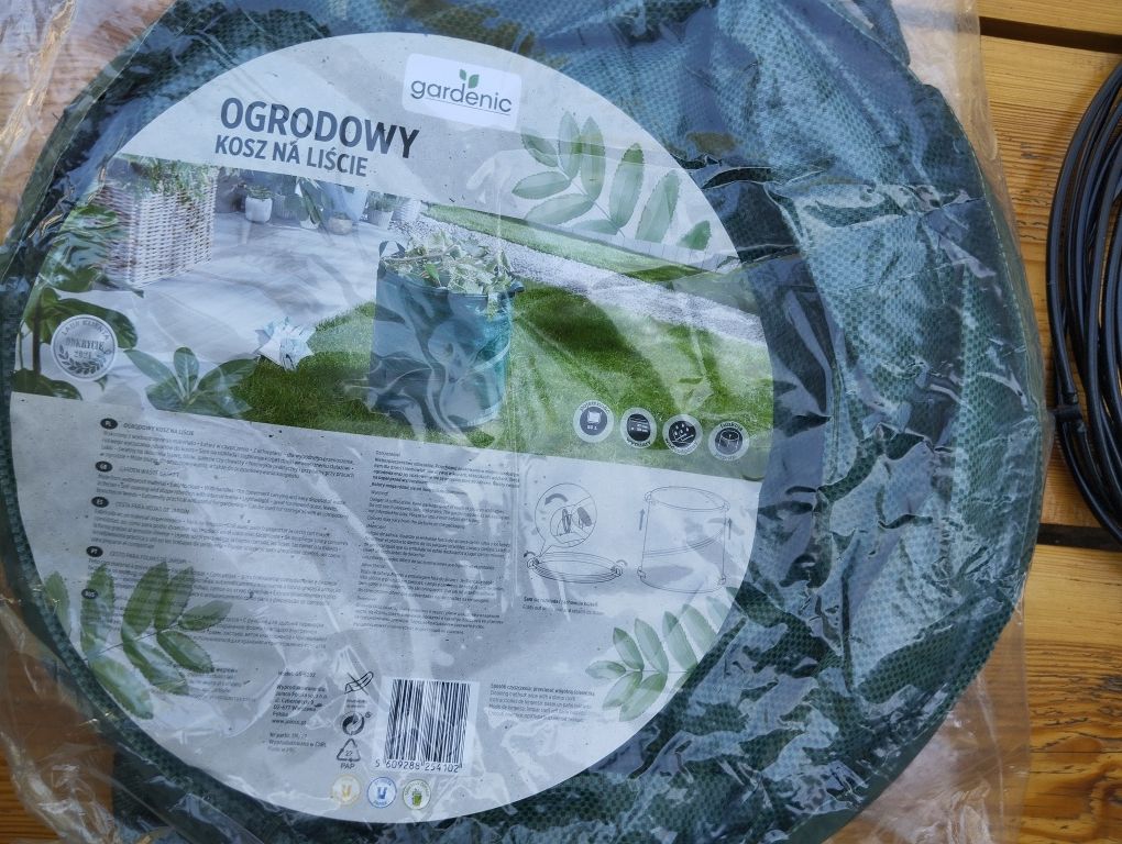 Nowy składany kosz na liście ogrodowy