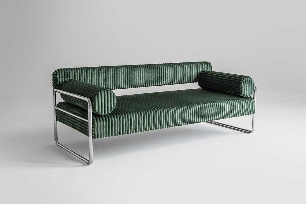 Sofa Praga, Polska '25, bauhaus, vntg, mid-c