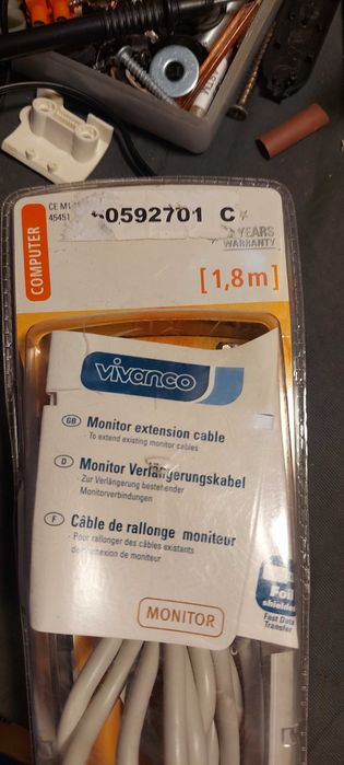 Kabel do monitora VGA Vivanco 15-Pin HD VGA męski 1,8 m