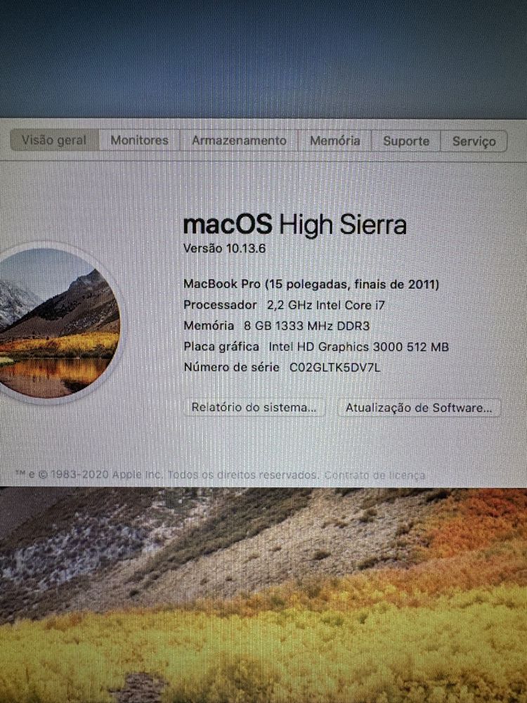 Macbook pro 15” i7