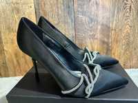 Czarne sandały damskie Karl Lagerfeld Sarabande 40