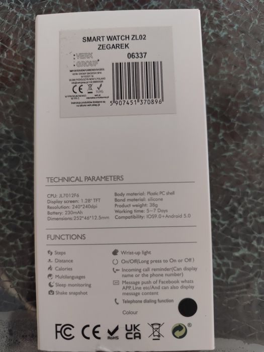 Smart Watch Zegarek ZL02