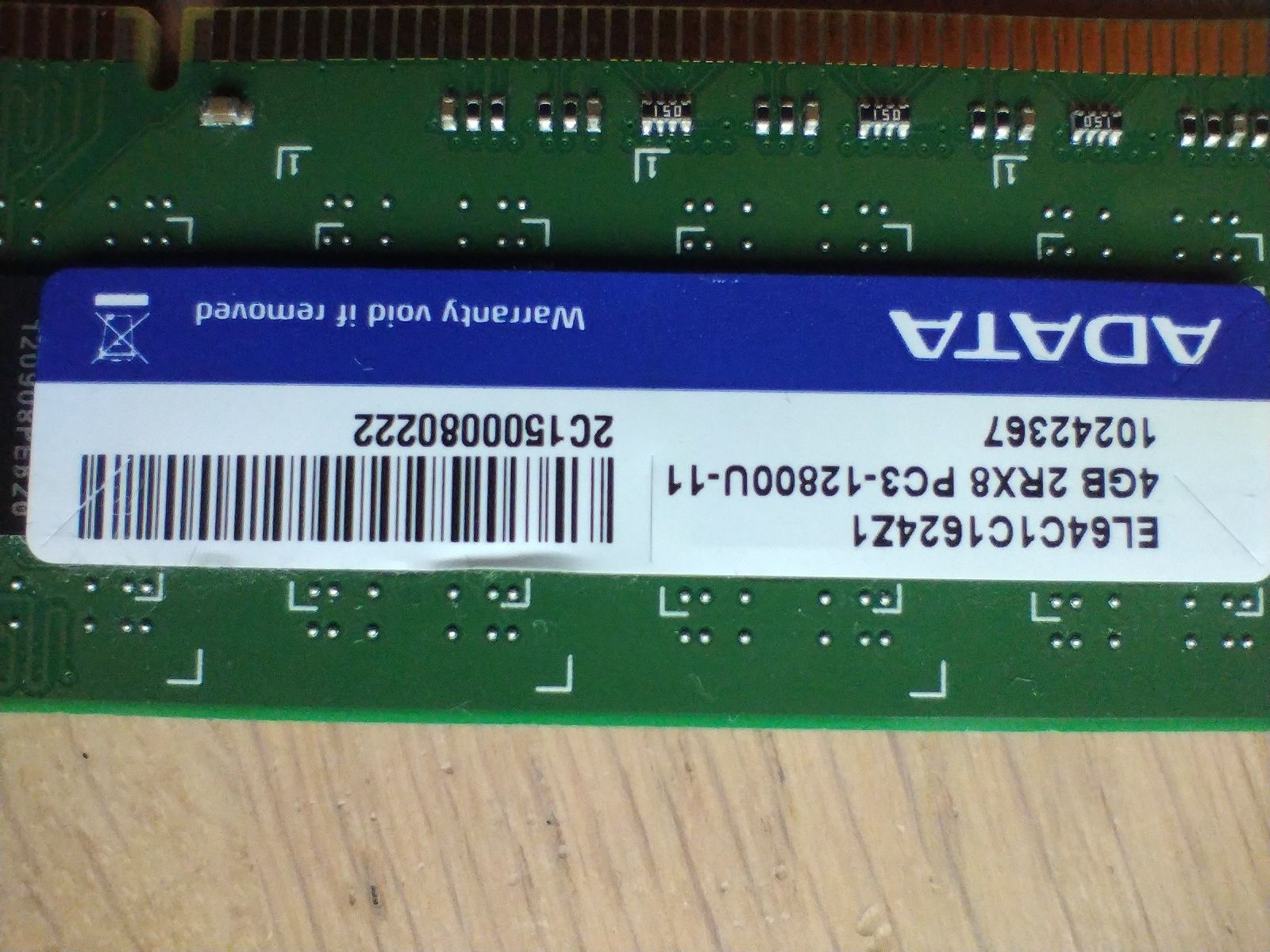 Kostki RAM DDR3 4GBx2 adata