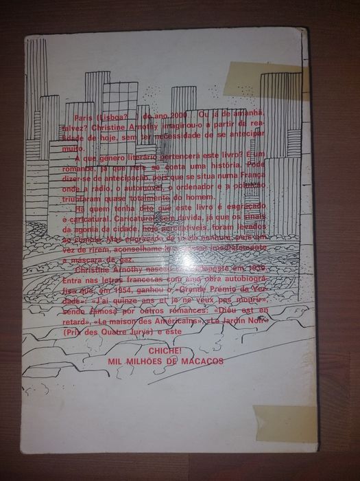 L " Mil Milhões de Macacos " Christine Arnothy (Bom estado)