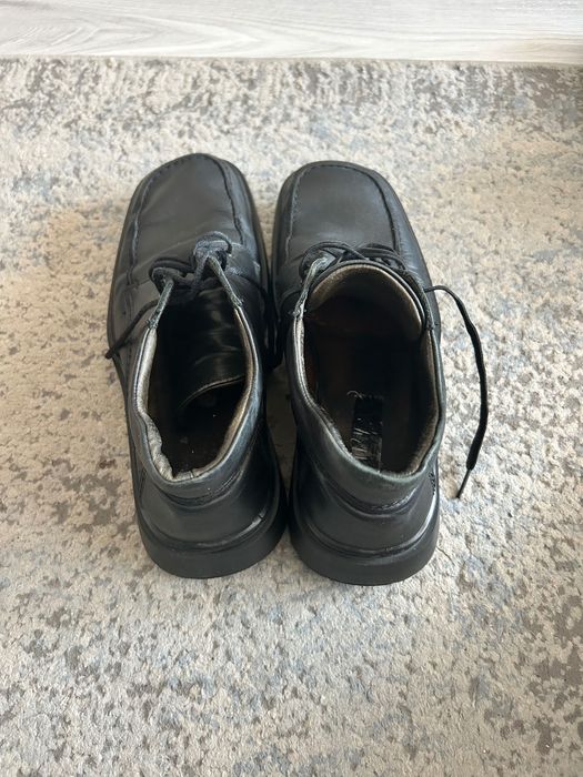 Czarne, skórzane buty męskie w rozmiarze 43