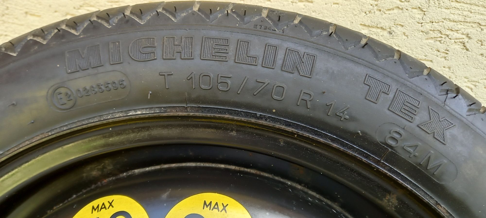 Koło dojazdowe 105/70 R14 do samochodów z grupy vw