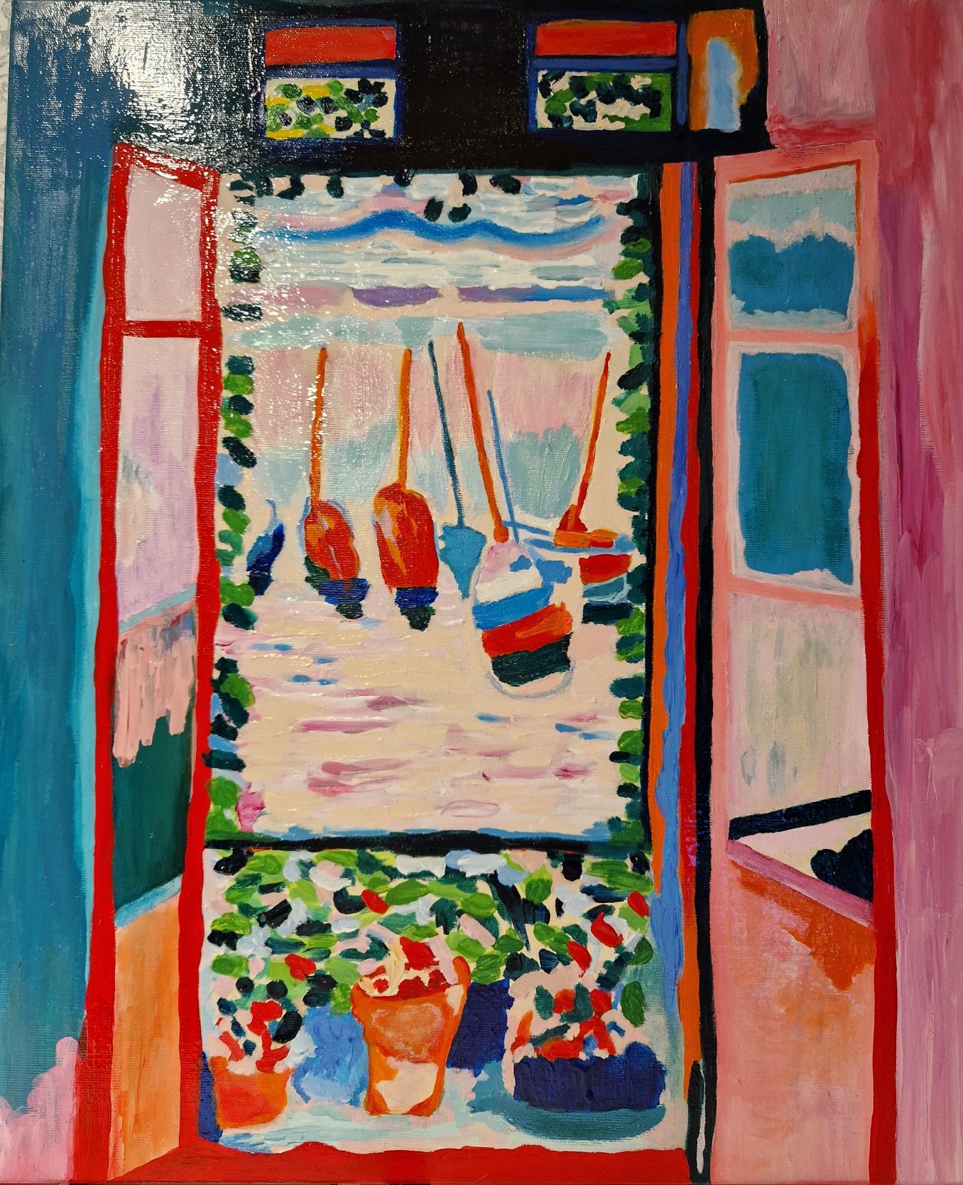 Obraz Henri Matisse Otwarte okno akryl na płótnie 46x55