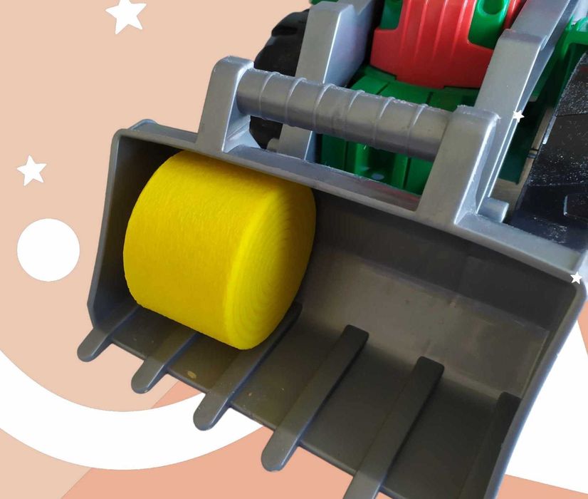 Traktor Ciągnik Dla Chłopca Siano Zboże Snopek Duży