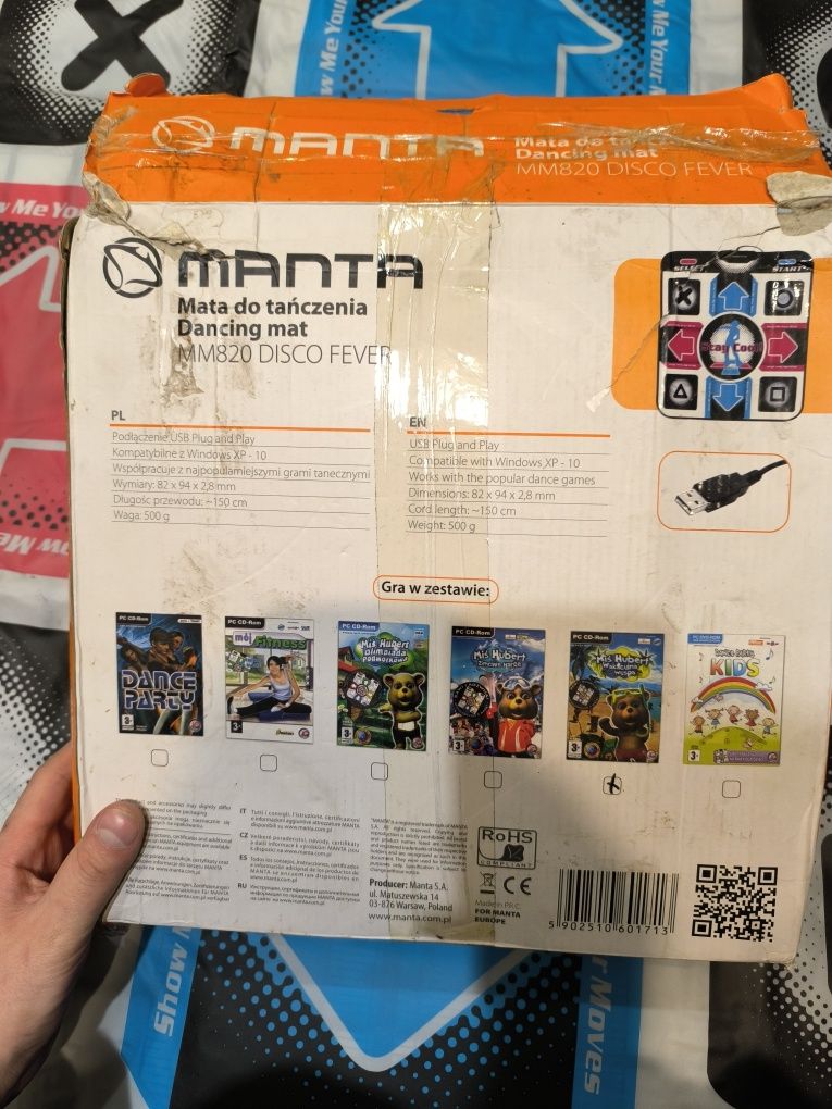 Танцювальний килимок Manta MM820 USB для ПК / StepMania