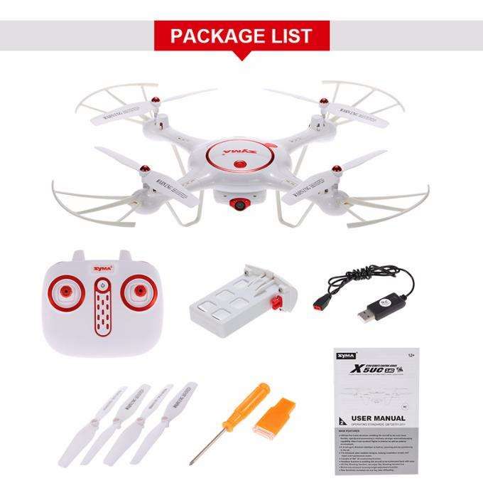 DRONE QUAD-COPTER SYMA X5UC 2.4G -4 Canais com Gyro + Camera HD