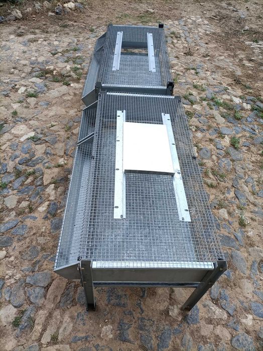 Duas (2) Jaulas de Engorda Codornizes (100x50x20cm)