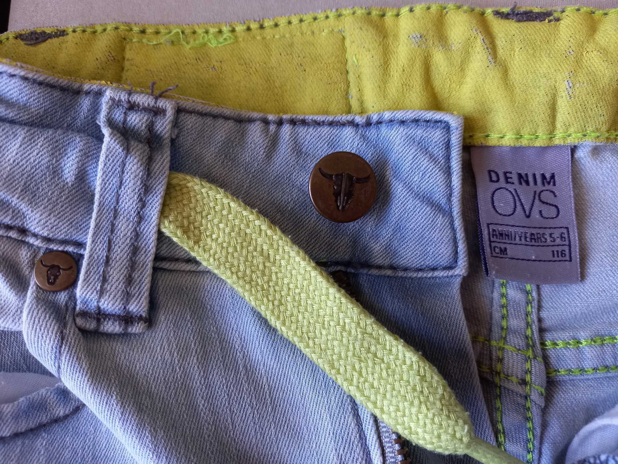 р. 110 - 116 - 122 DENIM OVS джинсы скинни варенки на 5 -7 лет Италия