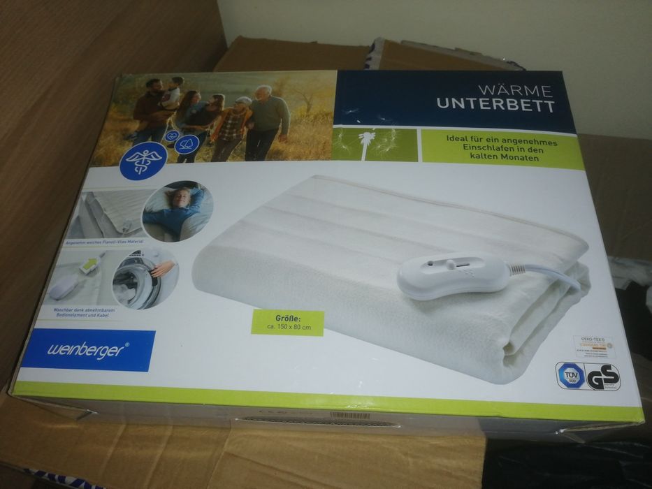 Электропростыня  Wenberger Warme Unterbett 150x80 см. Germany