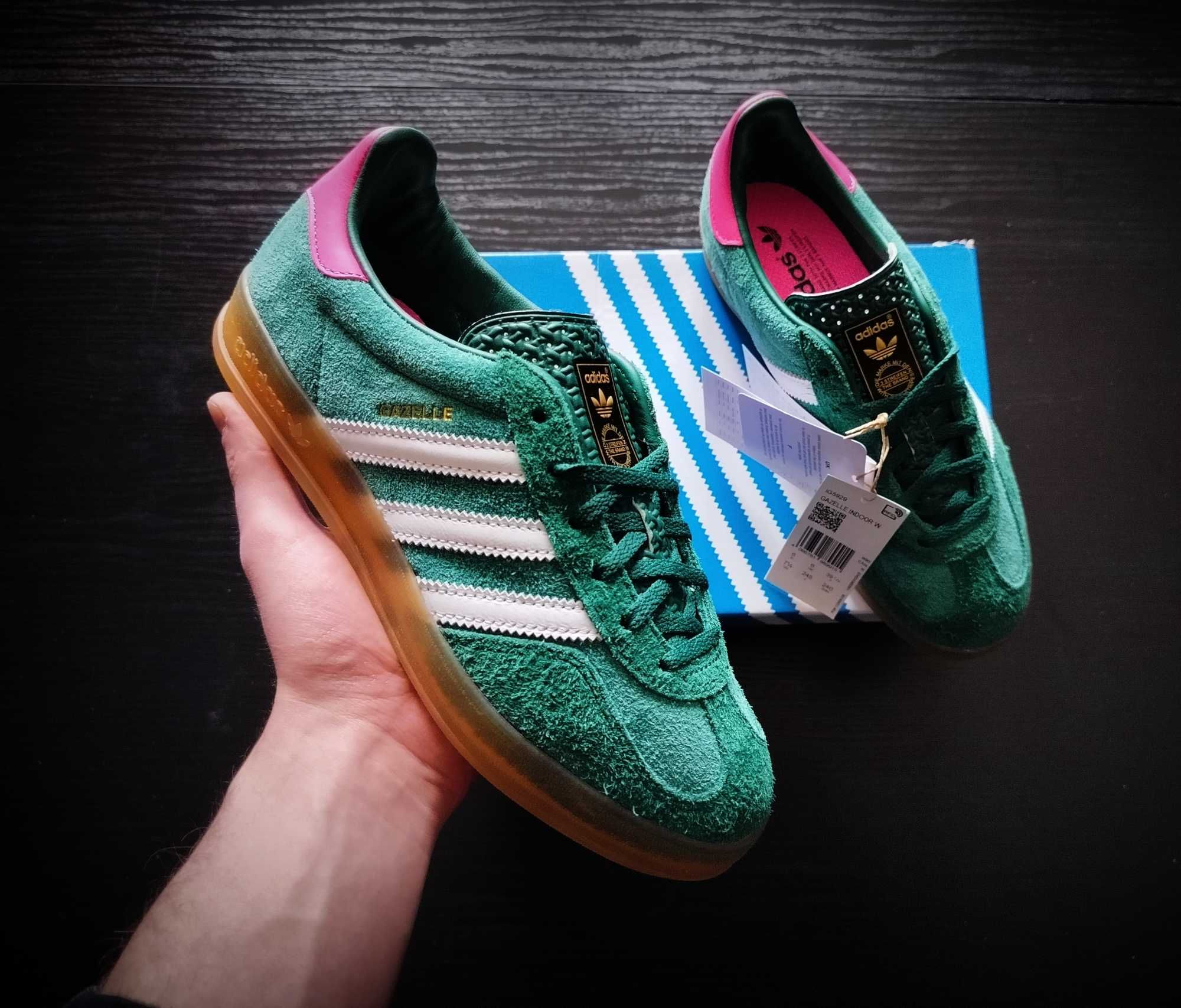 Adidas Gazelle Indoor - Collegiate Green r. 38 SNEAKERS