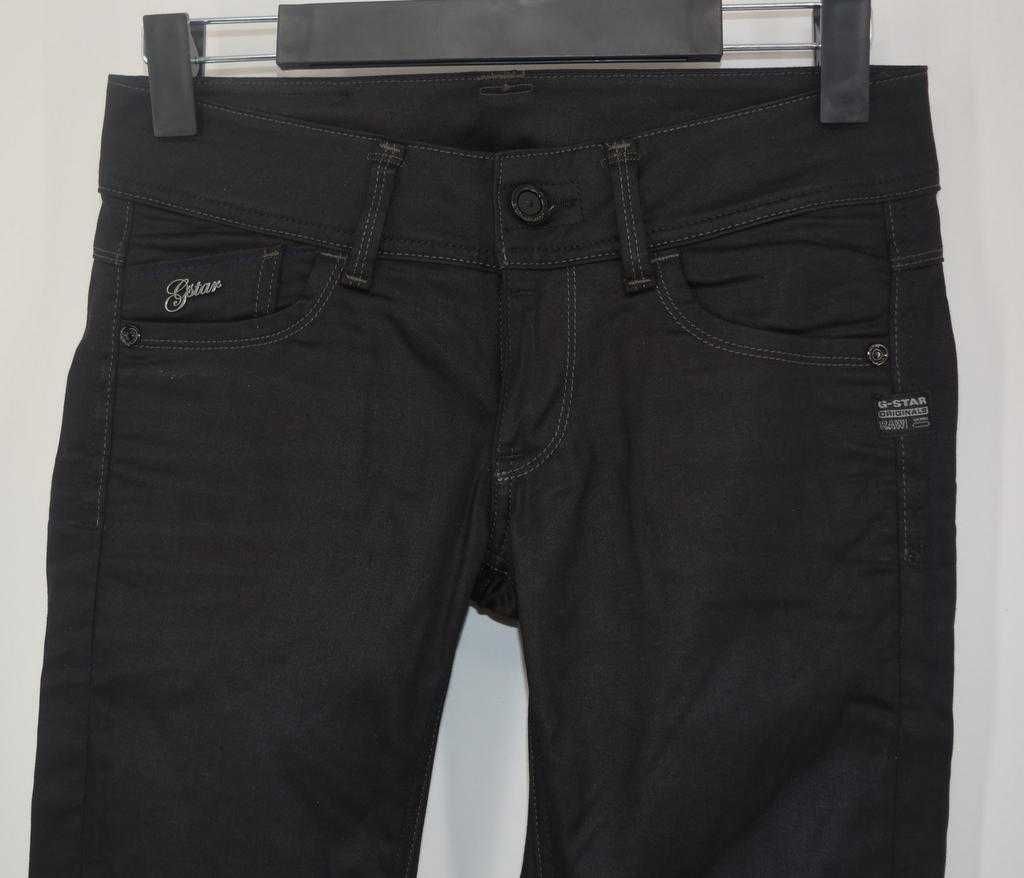 Woskowane jeansy G-star Raw 28/32 z niskim stanem