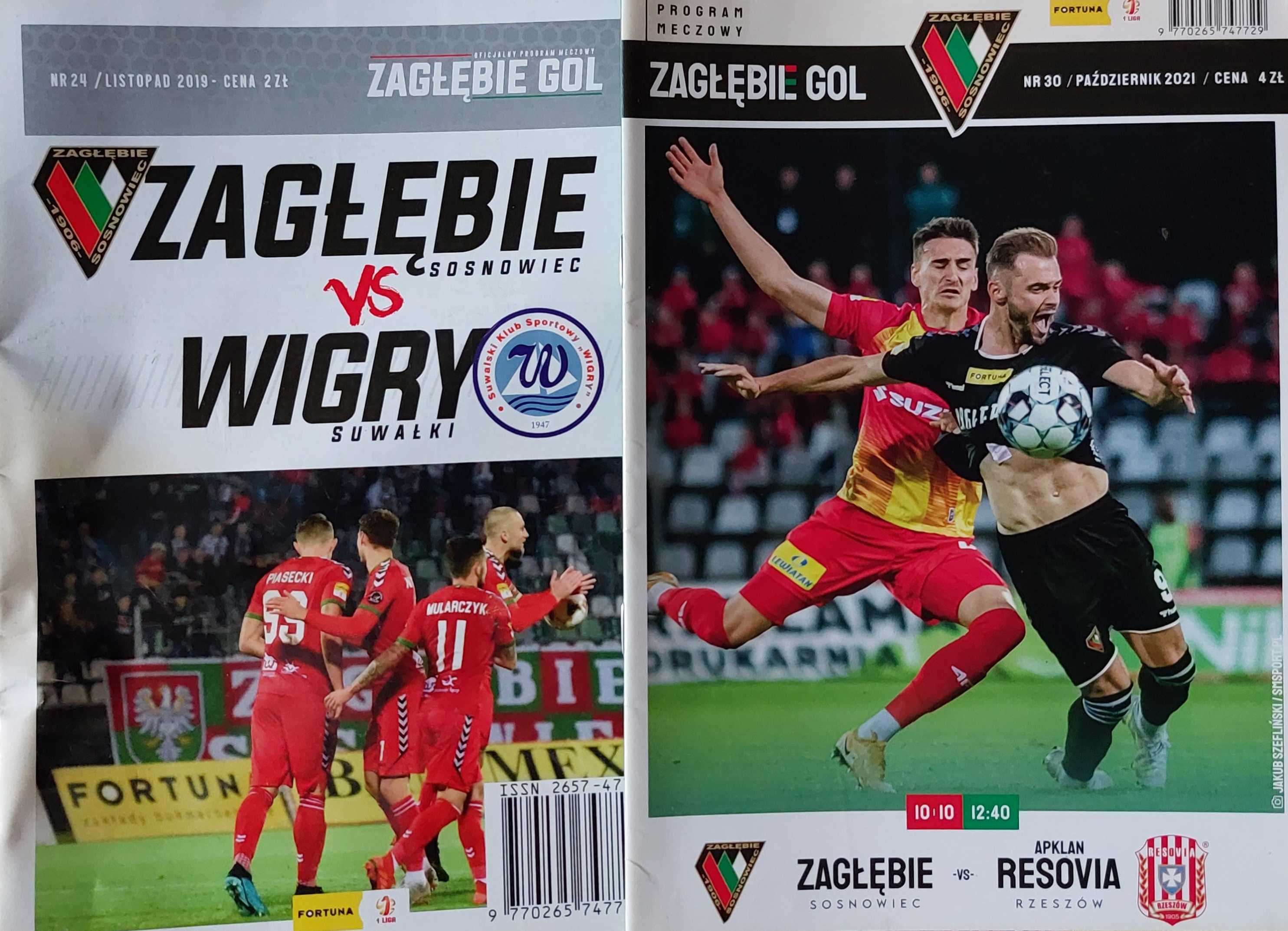 ZAGŁĘBIE SOSNOWIEC Gol | 10 numerów czasopisma | program meczowy